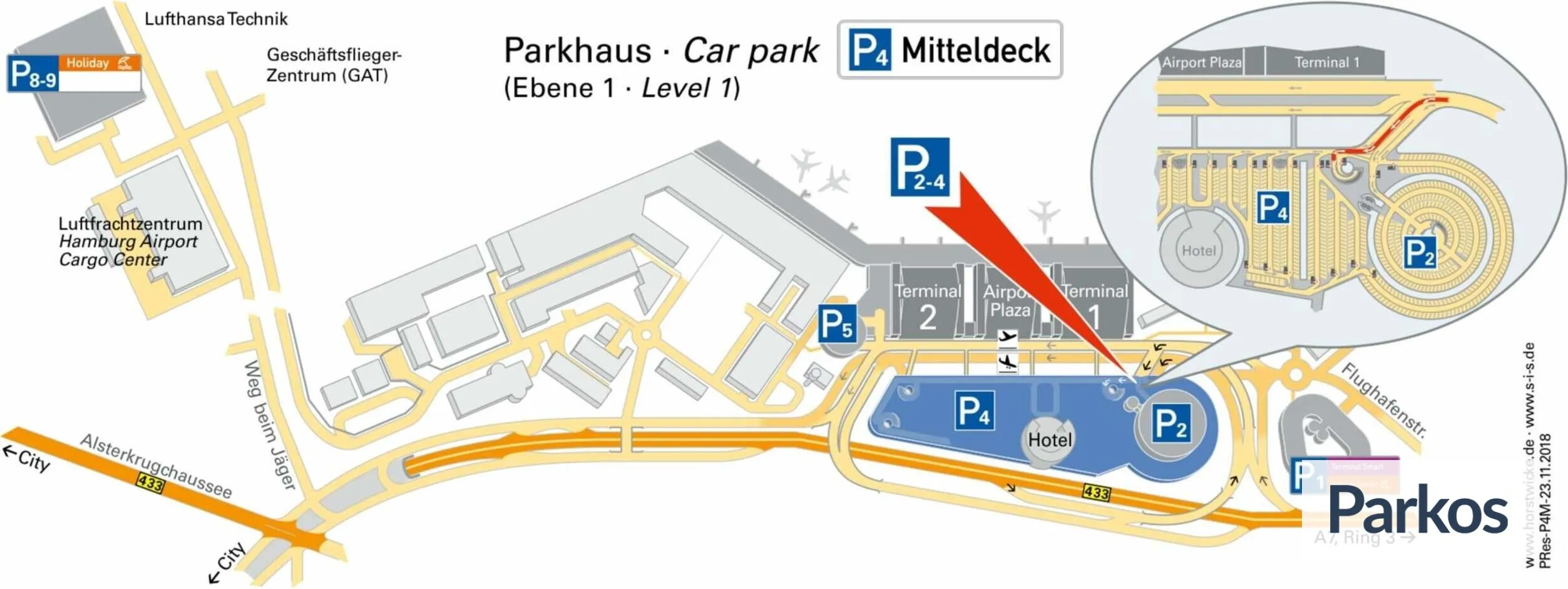Hamburg Airport P4 Mitteldeck - Hamburg Airport Parking - picture 1