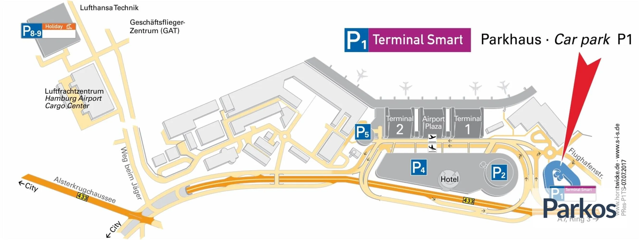 Hamburg Airport P1 Terminal - Business Ebene 0 - Hamburg Airport Parking - picture 1