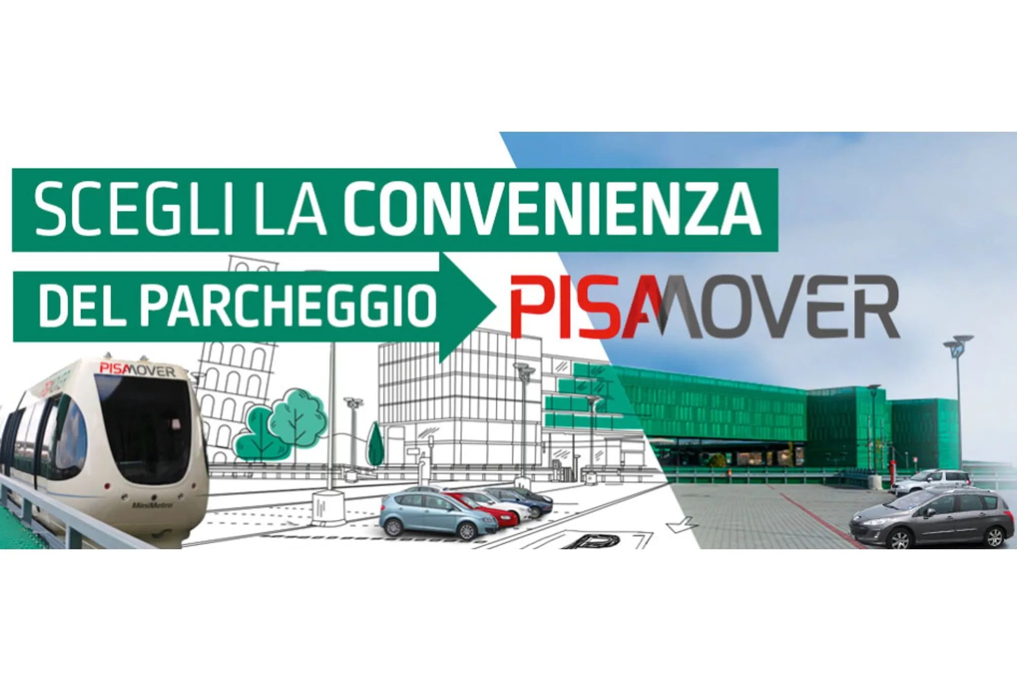 Parking Aurelia Pisamover (Paga in parcheggio) - Parking Pisa Airport - picture 1